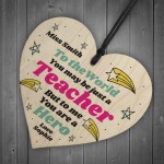 Thank You Gift For Teacher Friendship Gift Personalised Heart