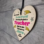 Thank You Gift For Teacher Friendship Gift Personalised Heart