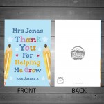 Thank You Teacher Card Thank You Teacher Greetings Card