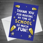 Teacher Leaving Card Teaching Assistant Nursery Teacher Card