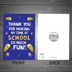 Teacher Leaving Card Teaching Assistant Nursery Teacher Card