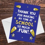 Teacher Leaving Card Teaching Assistant Nursery Teacher Card