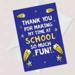 Teacher Leaving Card Teaching Assistant Nursery Teacher Card