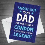 Funny Dad Birthday Card Rude Witty Comedy Humour Cheeky