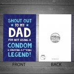 Funny Dad Birthday Card Rude Witty Comedy Humour Cheeky