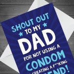 Funny Dad Birthday Card Rude Witty Comedy Humour Cheeky