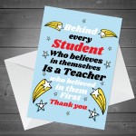 Thank You Teacher Card Teaching Assistant Card Nursery Teacher