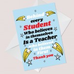 Thank You Teacher Card Teaching Assistant Card Nursery Teacher