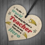 Special Thank You Gift For Teacher Friendship Gift Wood Heart