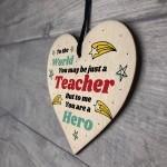 Special Thank You Gift For Teacher Friendship Gift Wood Heart