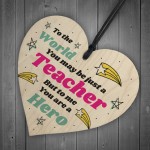 Thank You Gift For Teacher Friendship Gift Wood Heart Sign