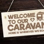 Caravan Campervan Sign Engraved Hanging Sign Camping Sign