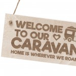 Caravan Campervan Sign Engraved Hanging Sign Camping Sign