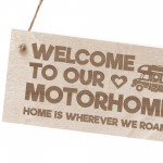 Motorhome Caravan Campervan Sign Engraved Hanging Sign