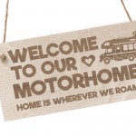 Motorhome Caravan Campervan Sign Engraved Hanging Sign