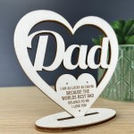 Special Dad Gift Birthday Fathers Day Wood Standing Plaque