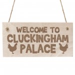 Funny Chicken Sign Engraved Hanging Chicken Coop Garden Plaque