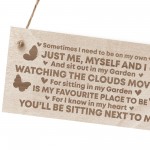 Memorial Garden Hanging Signs For Outside Wooden Engraved