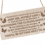 Memorial Garden Hanging Signs For Outside Wooden Engraved