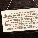 Garden Memorial Engraved Plaque Hanging Garden Shed Summer