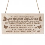 Garden Memorial Engraved Plaque Hanging Garden Shed Summer