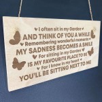 Garden Memorial Engraved Plaque Hanging Garden Shed Summer