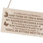 Garden Memorial Engraved Plaque Hanging Garden Shed Summer