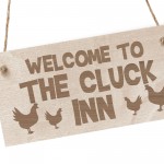 Funny Chicken Coop Sign Novelty Wooden Engraved Chicken