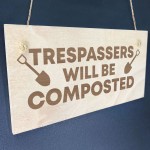 Garden Shed Funny Novelty Hanging Sign Gift For Gardener 