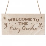 Fairy Garden Sign Engraved Plaque Home Signs Summerhouse Shed