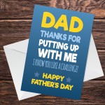 Joke Humour Funny Fathers Day Card From Daughter Son