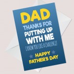 Joke Humour Funny Fathers Day Card From Daughter Son