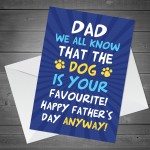 Funny Fathers Day Card From Daughter Son Dog Novelty Joke