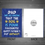 Funny Fathers Day Card From Daughter Son Dog Novelty Joke