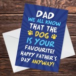 Funny Fathers Day Card From Daughter Son Dog Novelty Joke