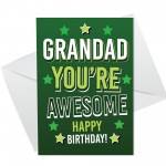 Grandad Birthday Card From Grandson Granddaughter Birthday