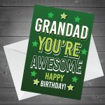 Grandad Birthday Card From Grandson Granddaughter Birthday