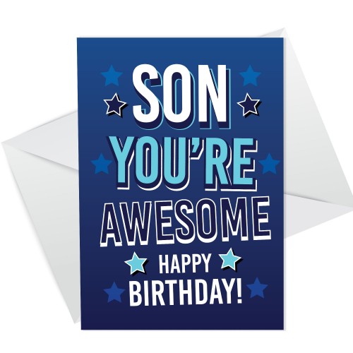 Son Birthday Card From Mum And Dad Novelty Funny Birthday