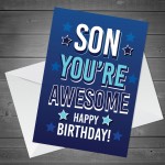 Son Birthday Card From Mum And Dad Novelty Funny Birthday