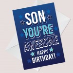 Son Birthday Card From Mum And Dad Novelty Funny Birthday