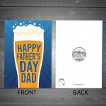 Happy Fathers Day Card For Dad Novelty Funny Dad Card