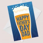 Happy Fathers Day Card For Dad Novelty Funny Dad Card