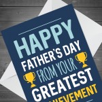 Funny Fathers Day Card From Daughter Son Novelty Joke Card