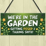 Garden Plaque Garden Bar Sign Shed Summerhouse Friendship Gift