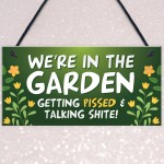 Garden Plaque Garden Bar Sign Shed Summerhouse Friendship Gift