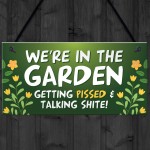 Garden Plaque Garden Bar Sign Shed Summerhouse Friendship Gift