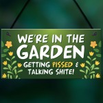 Garden Plaque Garden Bar Sign Shed Summerhouse Friendship Gift