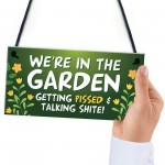 Garden Plaque Garden Bar Sign Shed Summerhouse Friendship Gift