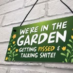 Garden Plaque Garden Bar Sign Shed Summerhouse Friendship Gift