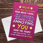 Mum Birthday Card Funny Mothers Day Birthday Card For Mum